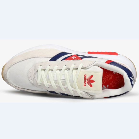 New adidas Originals Retropy Mens athletic shoes sneaker white navy red sz 8-12 - Picture 3 of 7